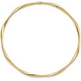 thumbnail image 2 of 10K Yellow Gold Slip-On Bangle - 7"- Made In Italy Bracelet, 2 of 6