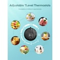 thumbnail image 6 of 1.6 Cu.ft Mini Refrigerator with 7 Temp Control, FOHERE Compact Fridge with Freezer, Low Noise, Stainless Steel, 6 of 7