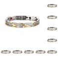 thumbnail image 2 of Sonducket magnética ajustable de aleación para hombres, texturizada con circulación mejorada de dragón, regalo dorado y plateado Oro y plata 10Conjunto, 2 of 6