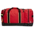 thumbnail image 4 of LINE2design Firefighter Helmet Turnout Gear Bag, Reflective Trim, Maltese Cross Logo, Red, 1 Piece, 4 of 10