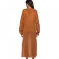 thumbnail image 3 of Women's Maxi Cardigan Duster Full Length Open Front Sweater Long Sleeve Cardigan Coat, 3 of 8