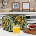 thumbnail image 5 of Rateoe Retro Warm Lemon Flower Pattern Toaster Covers 4 Slice Wide Slot,Bread Machine Cover,Bread Dust Cover & Fingerprint Protection,Appliance Covers, 5 of 6