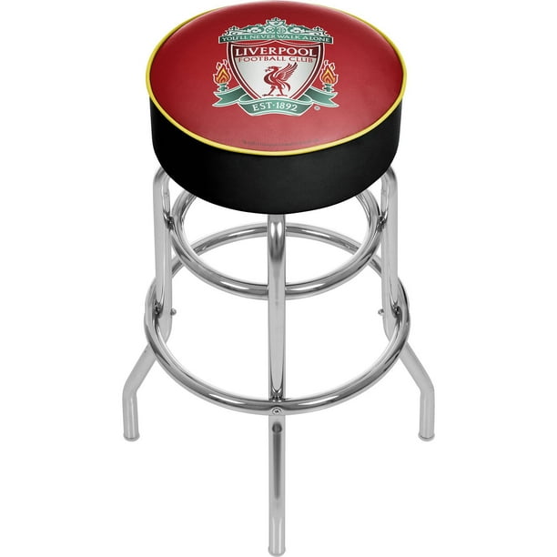Premier League Liverpool Football Club Chrome Bar Stool with Swivel
