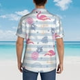thumbnail image 4 of Disketp Hawaiian Shirts For Men,Flamingo And Pineapple Print Mens Casual Short Sleeve Button Down Shirts Beach Shirt, 4 of 7
