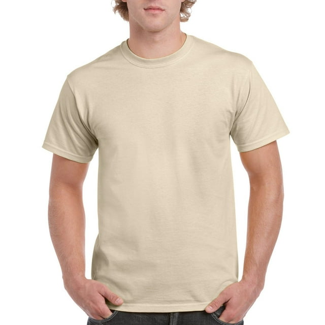 Gildan T-shirt Ultra Coton pour Homme, Sable, Petit