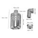 thumbnail image 4 of M Buder Válvula de Flotador de Control de Nivel de Agua de Acero Inoxidable Automática (13 cm / 5.1 in), 4 of 9