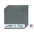 thumbnail image 2 of Slab Dream Lab 12"X12" Slab Lite Baseplate for All Major Building Bricks and Blocks (Gray, 4-Pack), 2 of 6