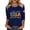 Dark Blue, variant on Womens Round Neck 3/4 Sleeve Raglan Tops Independence Day 250th Anniversary USA Flag Print USA Embroidery Casual Lightweight T Shirts for Daily and Holiday Wear White 3XL