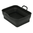 thumbnail image 1 of Silicone Fryer Liner, Rectangular Non Stick -40 Degrees Celsius  To 250 Degrees Celsius  Silicone Fryer Pot  For Cooking Black,Grey, 1 of 8