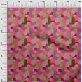 thumbnail image 3 of oneOone Cotton Poplin Twill Pink Fabric Abstract Diy Clothing Quilting Fabric Print Fabric By Yard 56 Inch Wide, 3 of 4