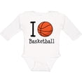 thumbnail image 3 of Inktastic I Heart Basketball Boys or Girls Long Sleeve Baby Bodysuit, 3 of 5