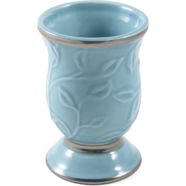 Saturday Knight LTD Seafoam Blue Ceramic Bathroom Tumbler