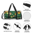 thumbnail image 5 of Rocae Vegan Print Round Travel Duffel Bag and Fitness Bag, Women's Waterproof Weekend Tote, Men's Travel and Fitness Essentials, 5 of 8