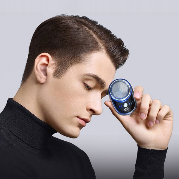 Hombres Mini Shaver de viaje eléctrico USB Cargo de afeitar barba barba Razor lavable Knive Face Barba Razor Tamaño de bolsillo de bolsillo Razor para el hogar