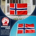 thumbnail image 7 of Anley Rip-Proof Double Sided 3-Ply Norway Flag 3x5 Foot - Norwegian Nordmann National Flags, 7 of 7