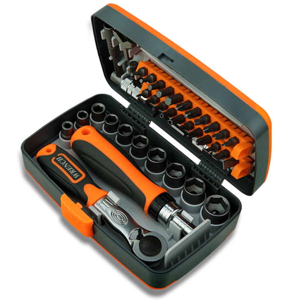 38 in 1 Household Labor Saving Ratchet Screwdriver Bit Set Multipurpose Tool Kit Hardware Tools