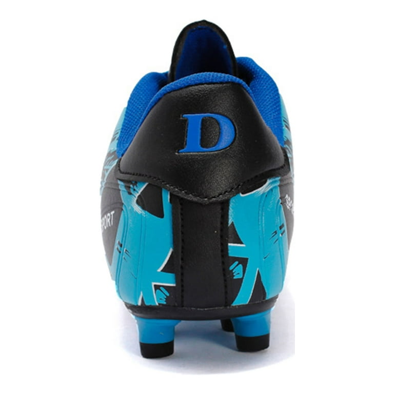 Ritualay Mens Soccer Cleats Firm Ground Soccer Shoes Football Shoes for Youth Big Kids Boys Blue 1Y