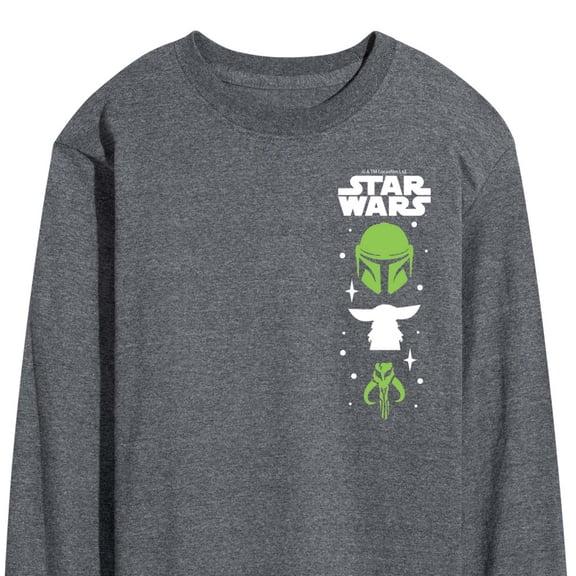 Star Wars - Mando Icons - Men's Long Sleeve Graphic T-Shirt