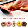 thumbnail image 6 of 18 In 1 Silicone Donut & Cake Mould - Versatile Baking Tool for Mini Cookies and More, 6 of 9