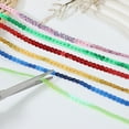thumbnail image 3 of Uxcell 100 Yard Flat Sequin Strip, 6mm Paillette Sequins String Ribbon Roll Spangle Flat Sequin Strip for Crafts Embellishments Sewing Costume Accessories, Laser Dark Gold, 3 of 7