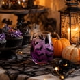 thumbnail image 3 of Halloween Glass Stemless Drinking Glass, 15 oz 2D Bat-shaped Glass Cup, Decorative Party Drinkware for Halloween Dinner Parties and Home Bar Decor(1 Pack), 3 of 6