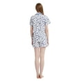 thumbnail image 7 of GLOBAL Womens Pajama Set Short Sleeve PJs for Women cotton Pajamas Summer Sleepwear, 2-Piece, Sizes XS to XXL, 7 of 7