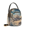 thumbnail image 7 of FORMRS Crossbody Bag for Women Quilted Travel Shoulder Cell Phone Purse with Chain Strap Handbag, Floating Whale, 7 of 7