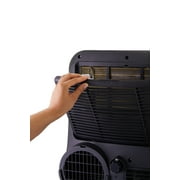 Midea 8,000 BTU Portable Air Conditioner, 3-In-1 Dehumidifier, Fan, Cool, Comfortsense Remote, Wi-Fi and Alexa, Gray