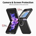 thumbnail image 4 of JUNSUNMAY Leather Skin PC Case For Samsung Galaxy Z Flip6, 4 of 5