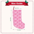 thumbnail image 3 of Picia Breast Cancer Awareness (3) for 18in Christmas Stockings, Xmas Stocking for Kids, Holiday and Family Stocking for Fireplace or Party Decoration, 3 of 7