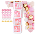 thumbnail image 1 of Set de Cajas LED con Globos Rosas y Letras para Baby Shower Xtellar rosa, 1 of 4