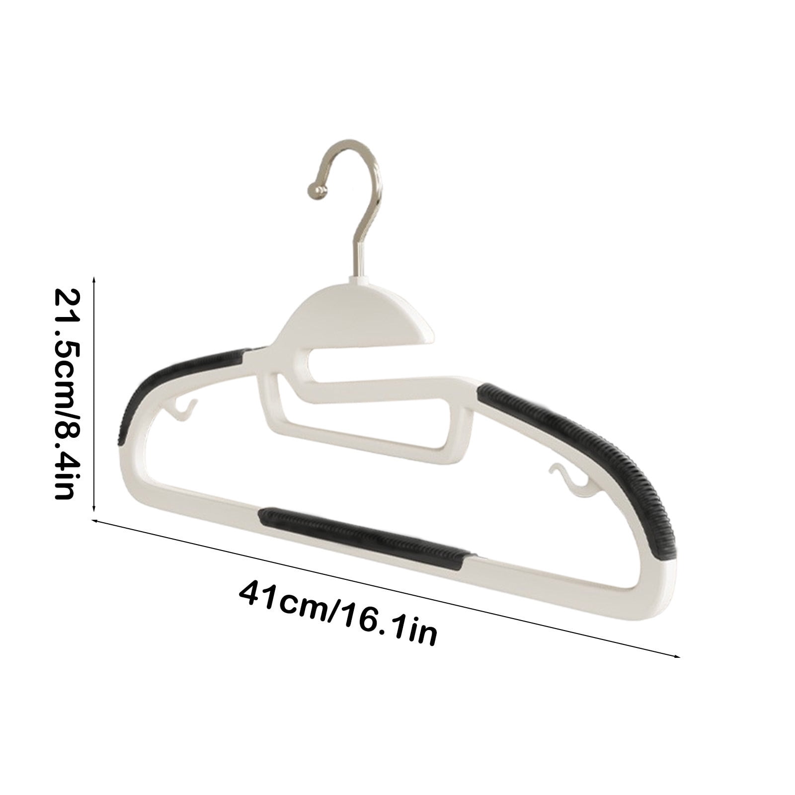 Plastic Clothes Hangers, Sweater Hangers No Shoulder Bump, Thick Heavy Duty Coat Hanger for Closet, Wide Hanger with Non-Slip Hook for Sweaters, Suits, Dresses, Jackets, Pants