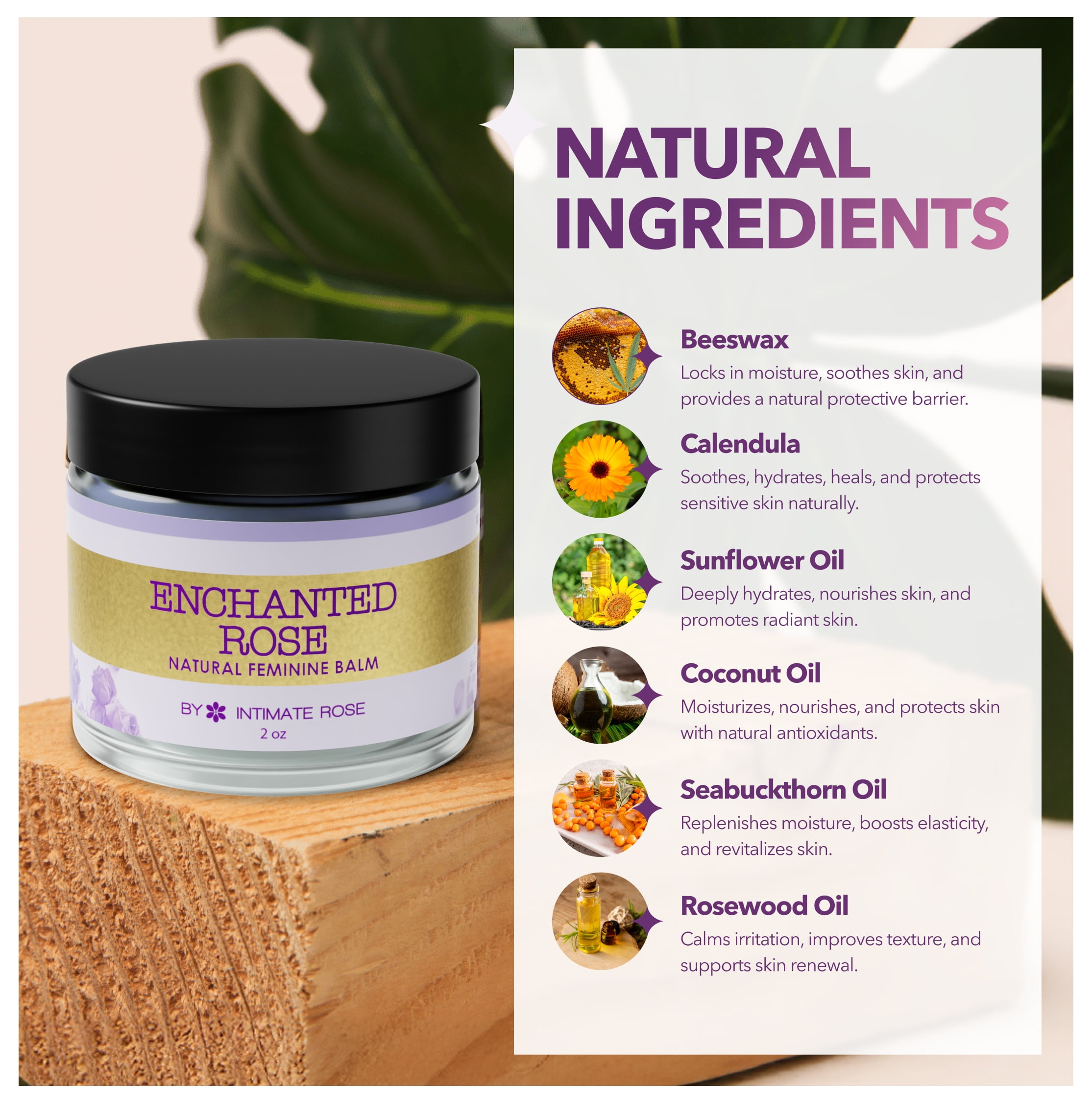 Vulva Balm & Organic Vaginal Moisturizer for Women: Natural Vulva Moisturizer & Vulva Cream for Dryness on Intimate Skin - NON Estrogen Cream - Perfect for Menopause & Shaving Rash Relief