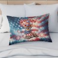 thumbnail image 4 of Devon Rex Patriotic Welcome for 4Th of July Independence Day Quilt Pillowcase Cat Lover Kitten Owner Gifts Throw Pillow Cover Bed Home Decor - 00010, 4 of 5