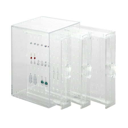 Gemstone Box Jewelry Displays - Acrylic Display Stand Earring Storage Box Jewelry Holder Earring Rack Earrings Earings Dangler Eardrop Gift Woman Hanging