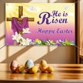 thumbnail image 2 of Telón De Fondo De Pascua Decoración De Pascua Pancarta Colgante Para Decoración De Pared Valla De Jardín, 2 of 7