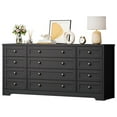 thumbnail image 2 of 12 Drawers Wood Dressers, 63" Long TV Stand Dresser for 65 Inch TV, 2 of 8