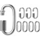 thumbnail image 1 of Mosquetón de acero inoxidable de 8 piezas M6 Screwgate Oval D-shape Chain Lin ShuxiuWang 8390611627072, 1 of 1