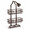 Bronze, variant on Pink 3-Layer Overhead Shower Storage Basket With Hooks For Bathroom And Kitchen