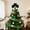 Green #6, variant on St. Patrick's Day Tree Topper | Green Cloverleaf Trefoil Ornament | Christmas Tree Decoration for Home & Party | 1 Piece