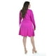 thumbnail image 2 of Vestido corte A Roman Fashion /Tallas Extras, 4258 (Magenta) fucsia oscuro 42, 2 of 6