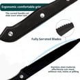 thumbnail image 5 of MYVIT Sharp Steak Knives Bulk Set of 24,Serrated Black Steak Knife Triple Riveted Handle Stainless Steel Kitchen Knife Cutlery Set Dishwasher Safe,4.5-inch, 5 of 8