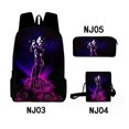 thumbnail image 1 of Primary And Secondary School Students Animation Backpack, Youth Schoolbag Three-piece Set-SinKeeU, 1 of 4