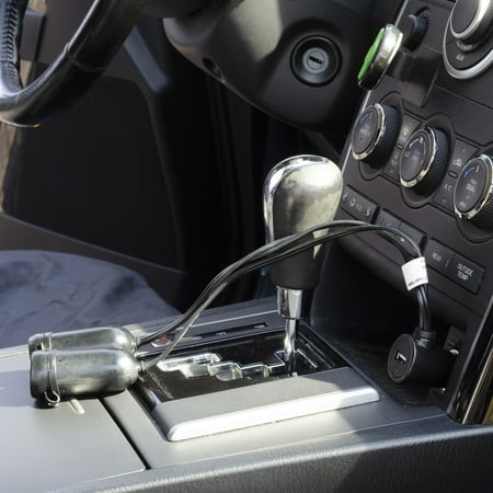 EverStart Plus 12 Volt 2.4 Amp Dash Mount Dual USB Charger, Black, One Piece