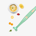 thumbnail image 5 of Hand Blender Kitchen Food Vegetable Grinder Food Mixer Purees Smoothies Shakes Sauces Soups Sage US Plug Black, 5 of 5