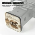 thumbnail image 3 of Hitch Cover Fits For 2-Inch Hitch,Brown Bear Walking Through Shallow Waterrubber Trailer Hitch Cover Tube Plug Insert,Car Exterior Accessories, Receiver Tube Hitch Plug, 3 of 6