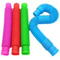 thumbnail image 1 of Tubo telescópico Jadeshay 4 piezas Juguetes de descompresión color extensibles, 1 of 8