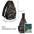 thumbnail image 3 of Mosiso Polyester Sling Bag Backpack Travel Hiking Outdoor Sport Crossbody Shoulder Bag Multipurpose Daypack for Women Men, Army Green Camouflage, 3 of 6