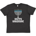 thumbnail image 3 of Inktastic Happy Hanukkah Menorah Youth T-Shirt, 3 of 5