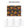 thumbnail image 2 of Throw Blanket for Couch, Sunflowers Yellow Super Soft Fuzzy Comfy Warm Throw Blanket, Cuteness Lightweight Cozy Plush Flannel Blanket & Throws for Sofa and Bed All Season, 2 of 5